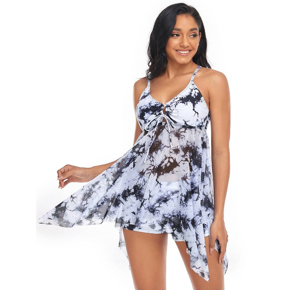 Женские купальники из 2 предметов, сетчатый купальник-танкини с шортами для мальчика, лучший купальник в стиле ретро с контролем живота MISSKY, белый
Женские купальники из 2 предметов, сетчатый купальник-танкини с шортами для мальчика, лучший купальник в стиле ретро с контролем живота MISSKY, белый