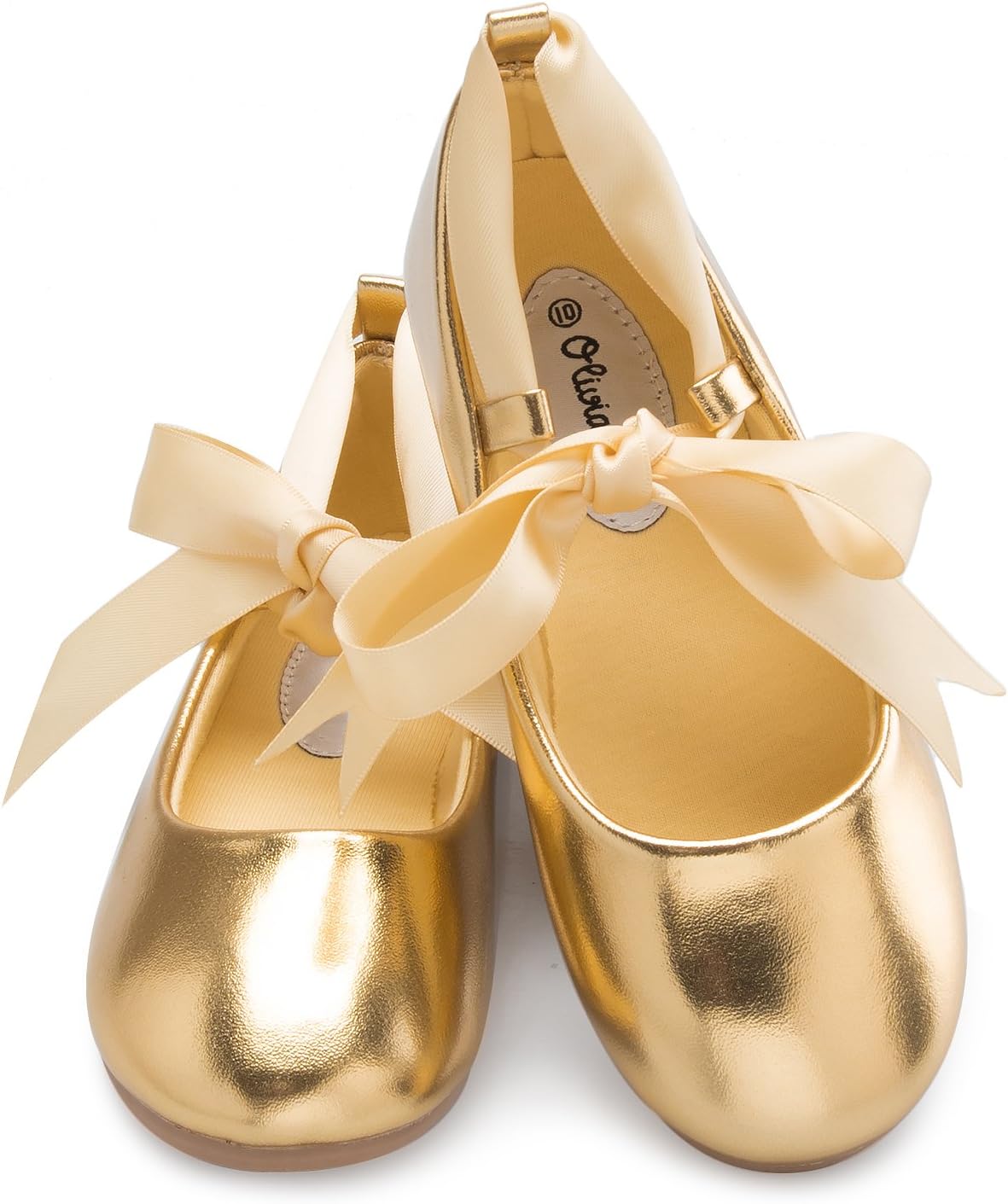 Балетки для девочек Olivia K с милым дизайном балерины, с завязками из ленты, золотой
Балетки для девочек Olivia K с милым дизайном балерины, с завязками из ленты, золотой