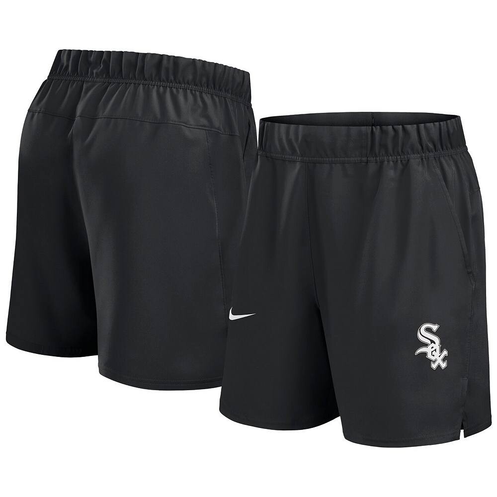 Мужские черные тканые шорты Nike Chicago White Sox Victory Performance, цвет Sox Black
Мужские черные тканые шорты Nike Chicago White Sox Victory Performance, цвет Sox Black