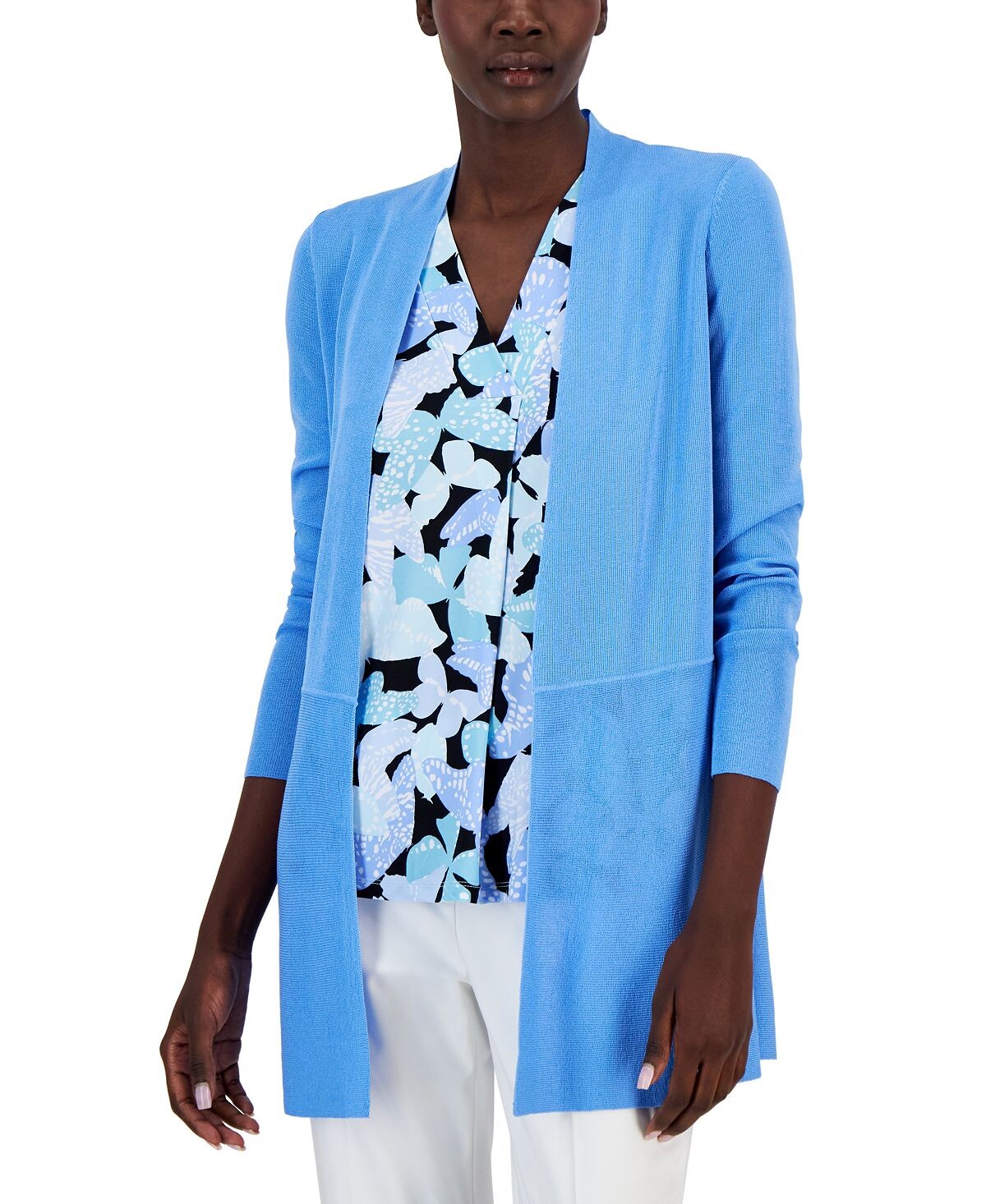 Удлиненный кардиган Monterey с открытым передом Anne Klein
Удлиненный кардиган Monterey с открытым передом Anne Klein