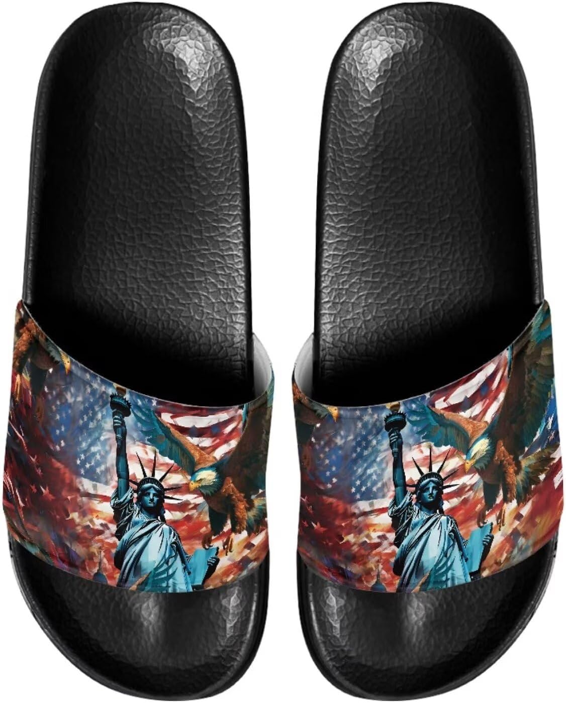 Сланцы Gogavesne для мужчин, мягкие и удобные, с нескользящей подошвой, открытый носок, быстросохнущие, для душа, плавания, пляжа и прогулок, Statue of Liberty Flag
Сланцы Gogavesne для мужчин, мягкие и удобные, с нескользящей подошвой, открытый носок, быстросохнущие, для душа, плавания, пляжа и прогулок, Statue of Liberty Flag
