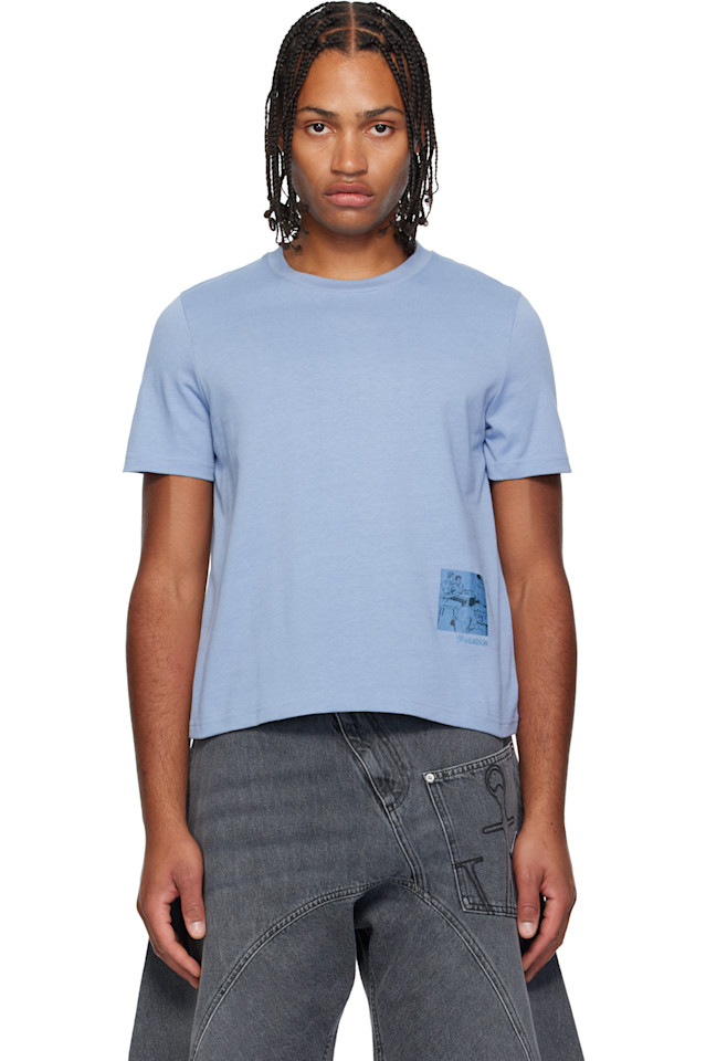 Jw Anderson Синяя мини-футболка с графическим принтом
Jw Anderson Синяя мини-футболка с графическим принтом