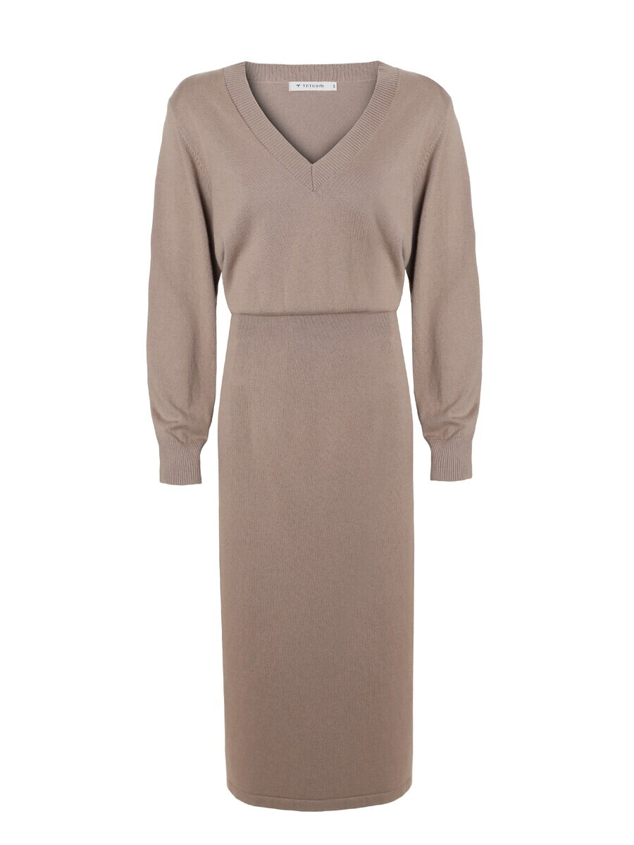 Вязаное платье TATUUM Knitted dress JASMINE, темно-бежевый 
Вязаное платье TATUUM Knitted dress JASMINE, темно-бежевый