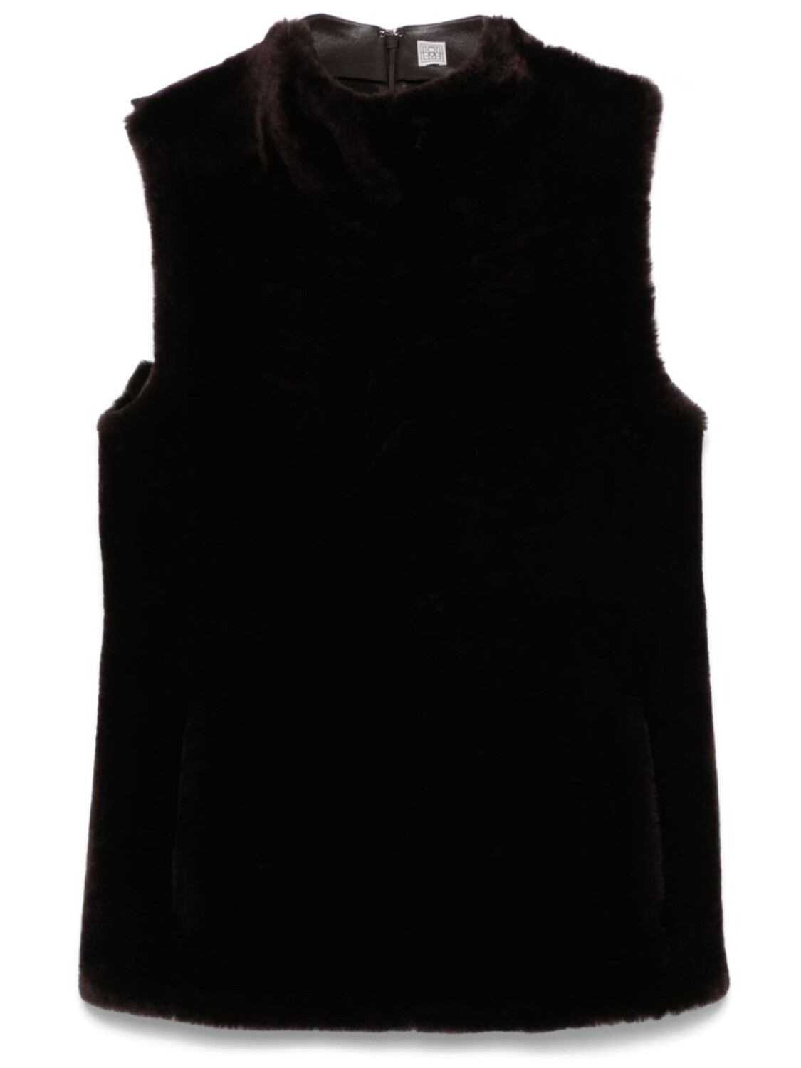 Топ со вставкой из овчины TOTEME, коричневый
Топ со вставкой из овчины TOTEME, коричневый