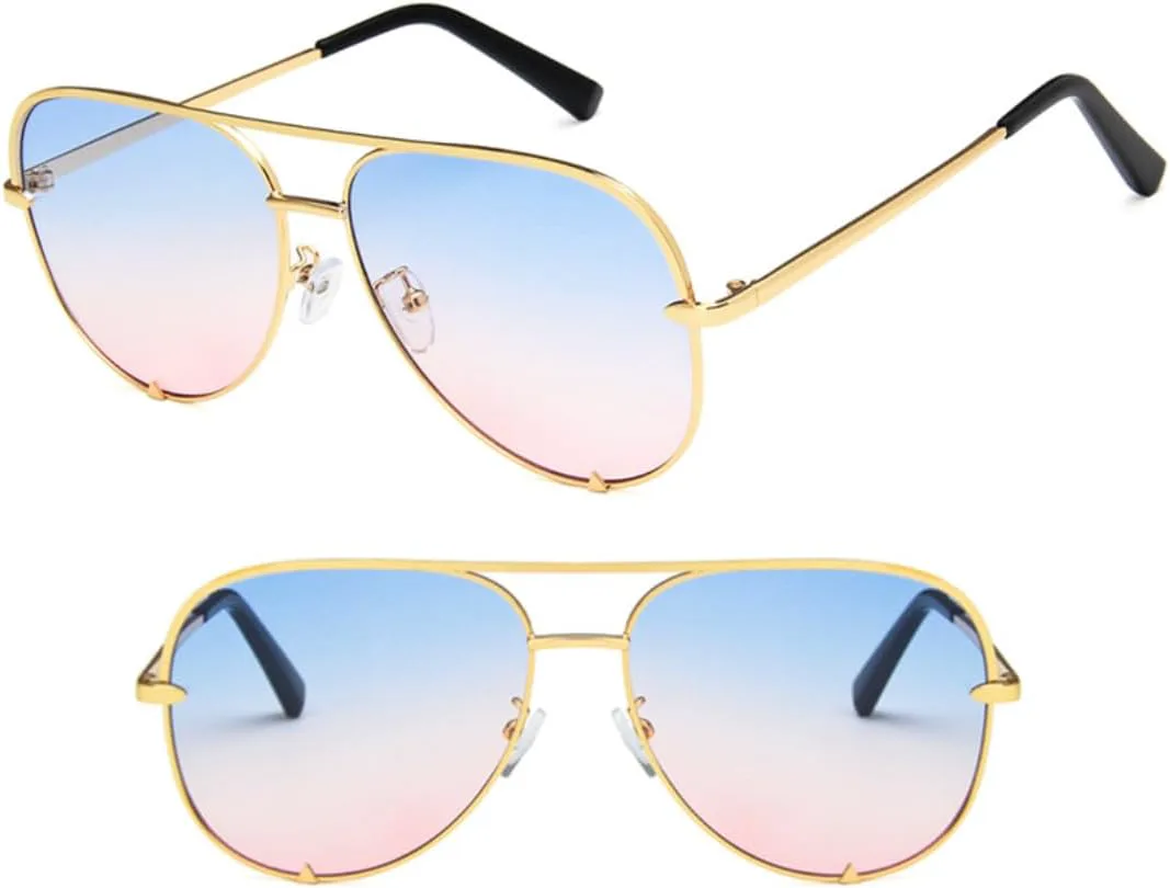 Солнцезащитные очки с защитой UV400 | Увеличенные металлические петли | Для женщин и мужчин | Для занятий спортом на открытом воздухе и вождения DSVIGF, Gold Pink
Солнцезащитные очки с защитой UV400 | Увеличенные металлические петли | Для женщин и мужчин | Для занятий спортом на открытом воздухе и вождения DSVIGF, Gold Pink