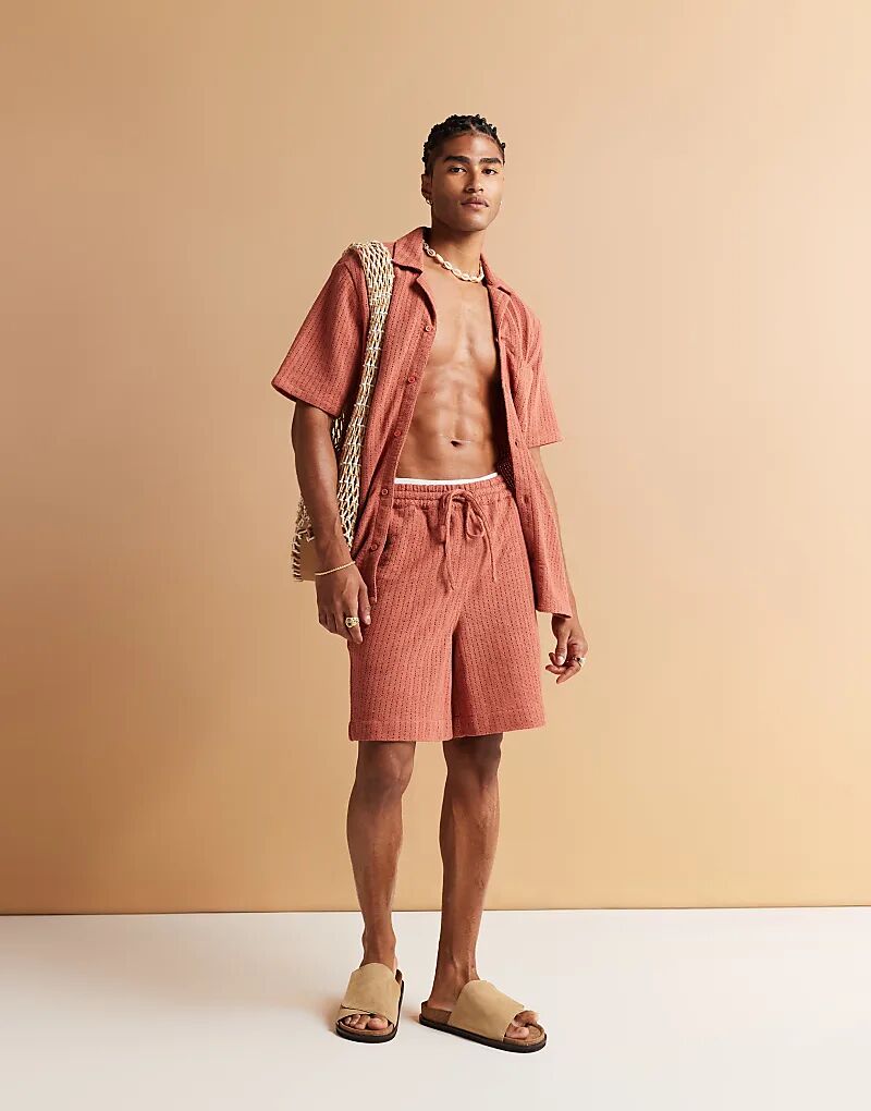 Трикотажные пляжные шорты South Beach цвета ржавчины
Трикотажные пляжные шорты South Beach цвета ржавчины