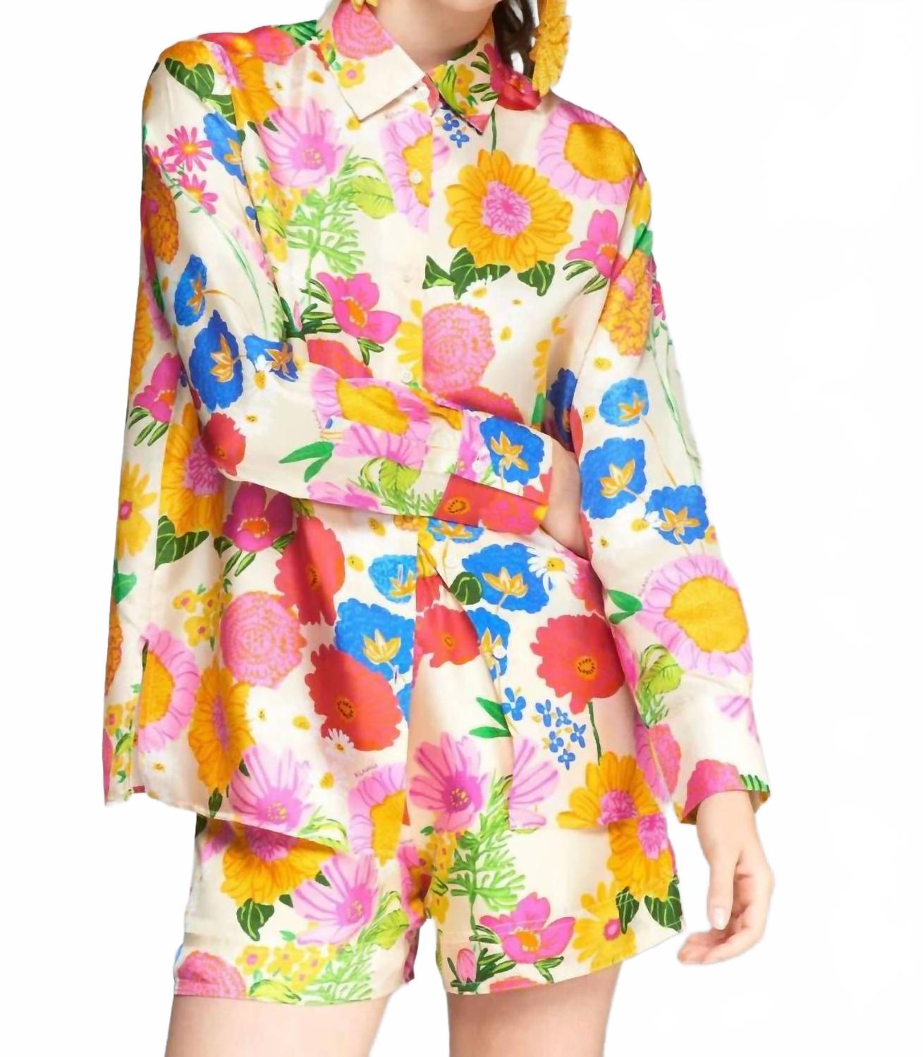 Разноцветные шорты-бермуды с цветочным принтом Mariela Vilagallo, Multi
Разноцветные шорты-бермуды с цветочным принтом Mariela Vilagallo, Multi