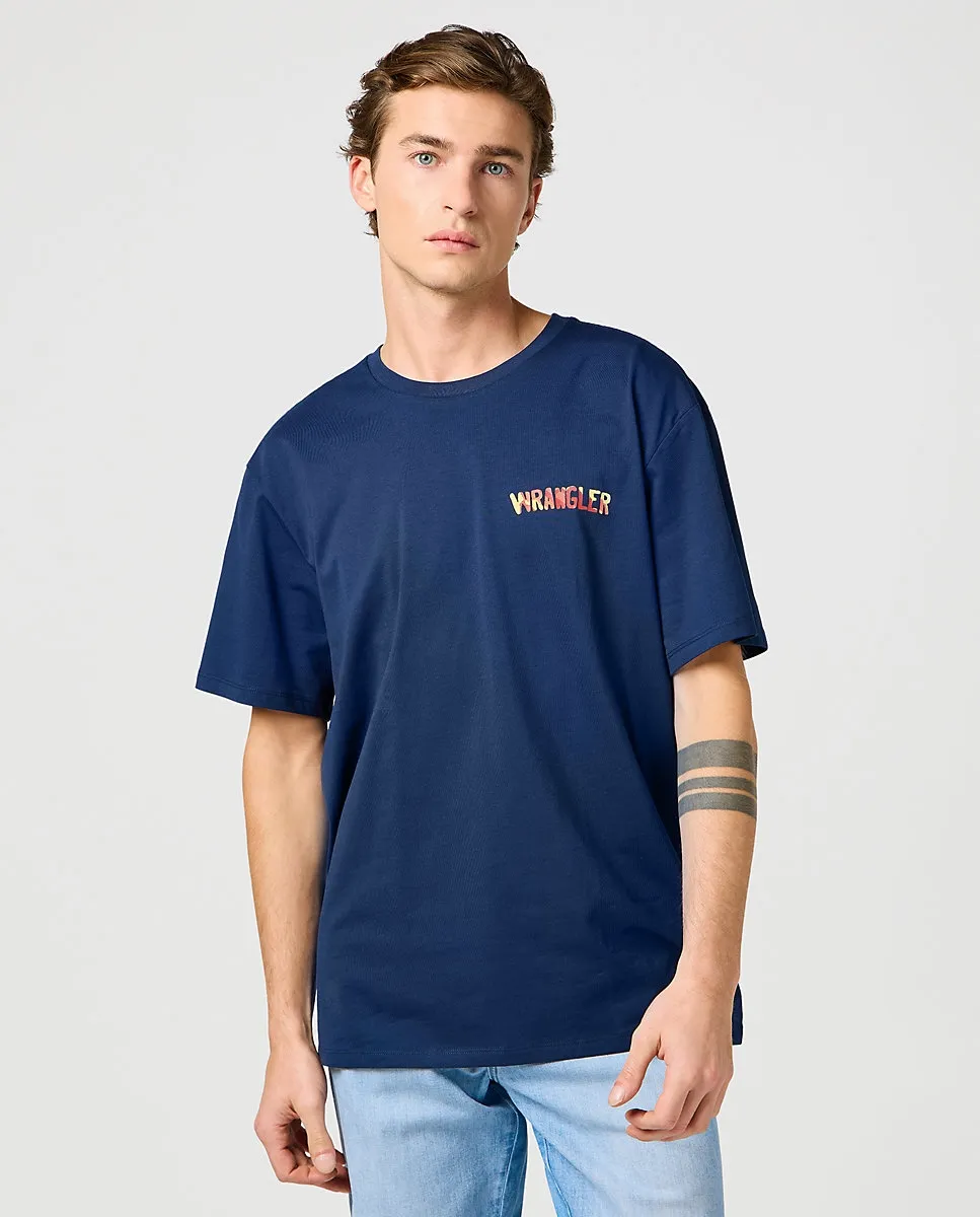 Мужская футболка с коротким рукавом и принтом на спине Wrangler, тёмно-синий
Мужская футболка с коротким рукавом и принтом на спине Wrangler, тёмно-синий
