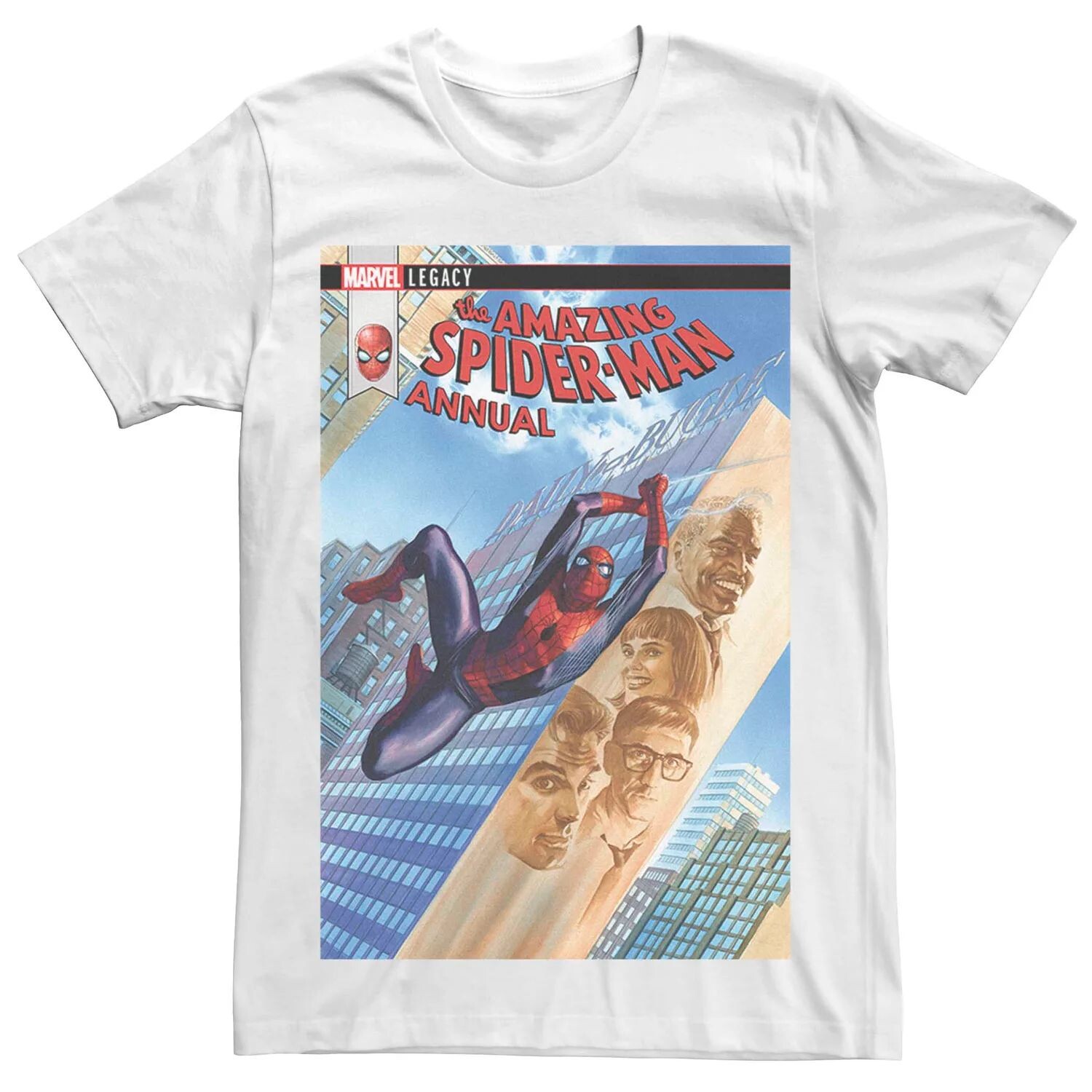 Мужская футболка с обложкой комиксов Marvel's Amazing Spider-Man City Licensed Character
Мужская футболка с обложкой комиксов Marvel's Amazing Spider-Man City Licensed Character