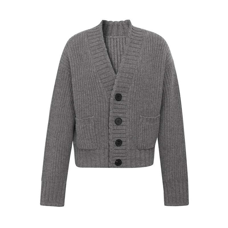 Женский вязаный кардиган Deep Breath с длинными рукавами, серый
Женский вязаный кардиган Deep Breath с длинными рукавами, серый