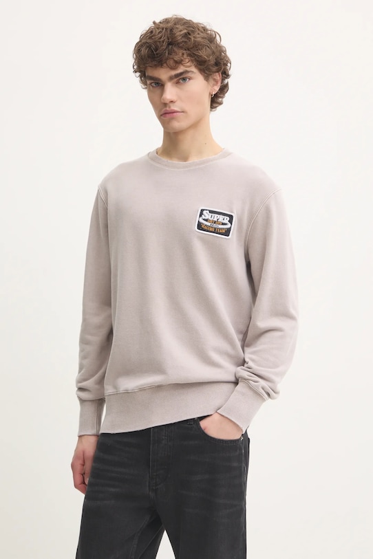 Хлопковая толстовка Superdry, бежевый
Хлопковая толстовка Superdry, бежевый