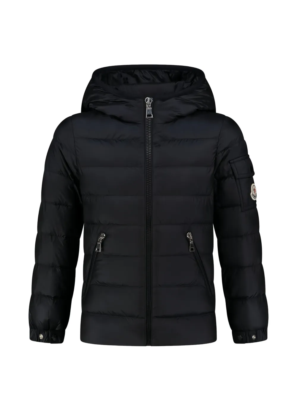 Стеганая куртка с капюшоном Moncler Enfant, черный
Стеганая куртка с капюшоном Moncler Enfant, черный