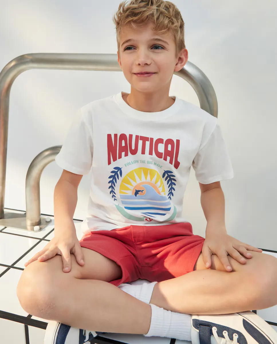 Футболка с коротким рукавом и графическим рисунком для мальчиков Kids El Corte Inglés, белый
Футболка с коротким рукавом и графическим рисунком для мальчиков Kids El Corte Inglés, белый