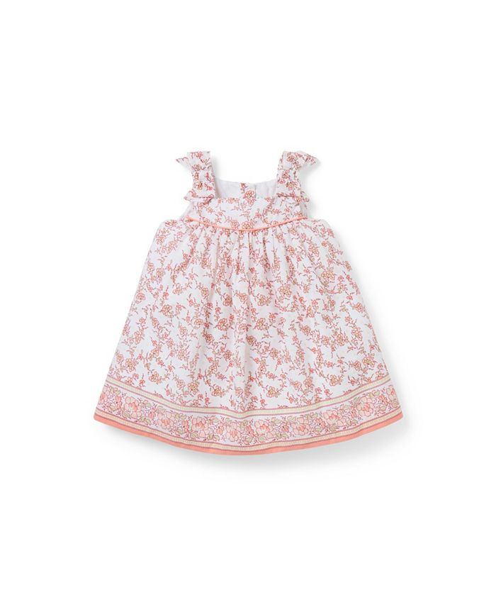 Платье для девочки с цветочной каймой - Baby Janie and Jack, белый 
Платье для девочки с цветочной каймой - Baby Janie and Jack, белый