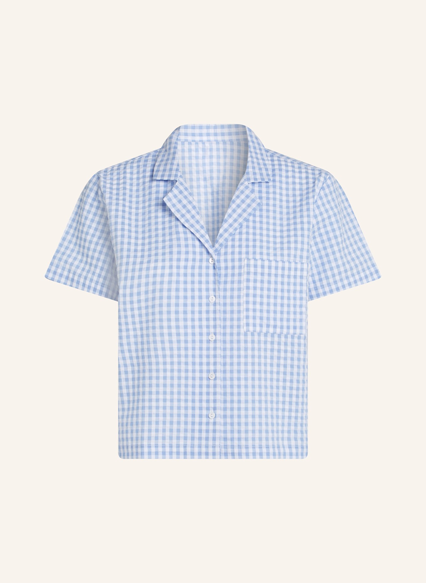 Пижамная куртка из сирсакера Hunkemöller, синий
Пижамная куртка из сирсакера Hunkemöller, синий