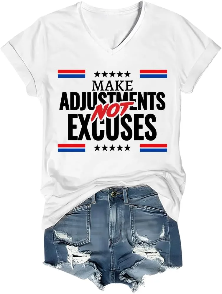 Футболка Make Adjustments Not Excuses V-Neck
Футболка Make Adjustments Not Excuses V-Neck