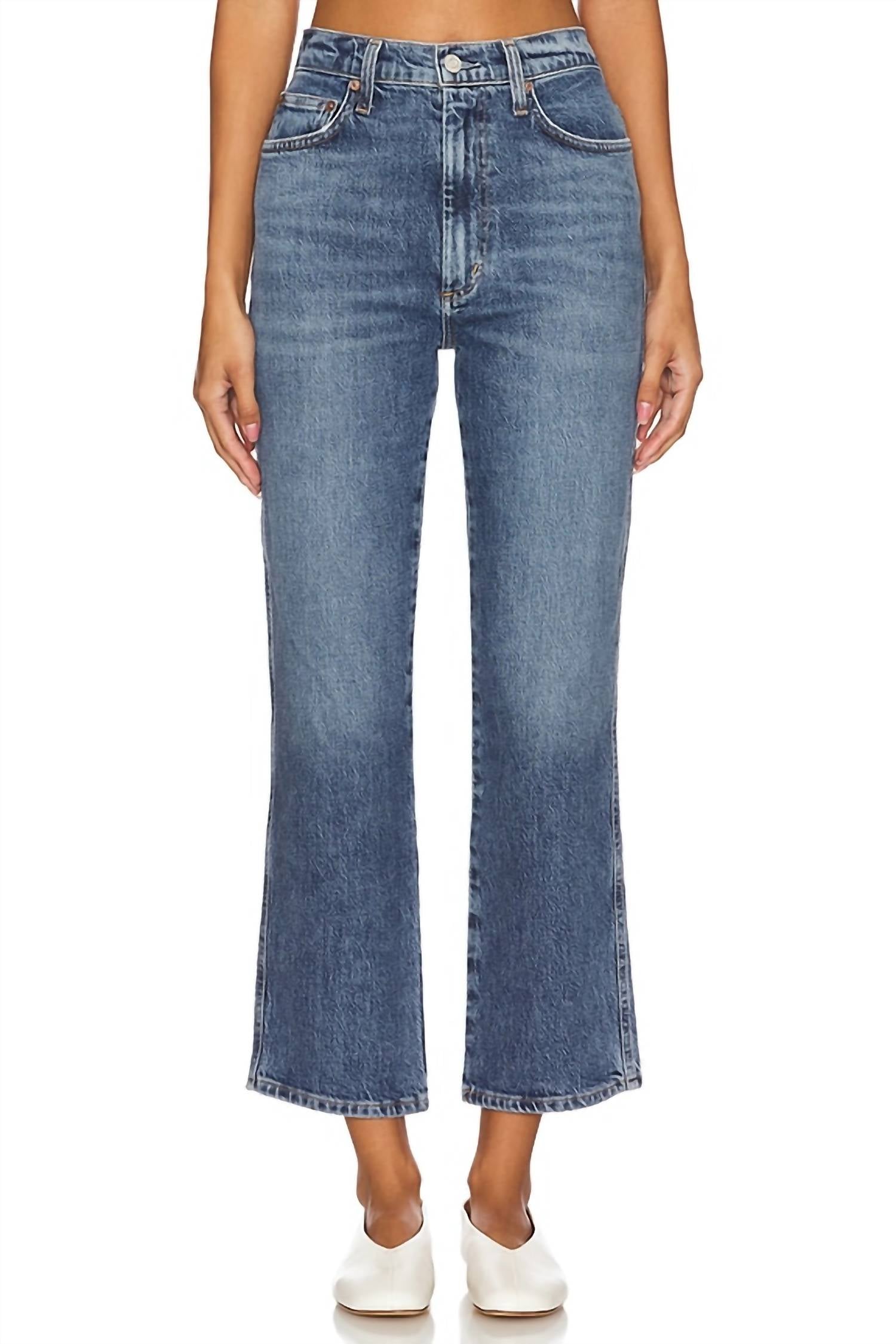 Зауженные джинсы с высокой посадкой и расклешенным низом в цвете Fix AGOLDE, Fix
Зауженные джинсы с высокой посадкой и расклешенным низом в цвете Fix AGOLDE, Fix