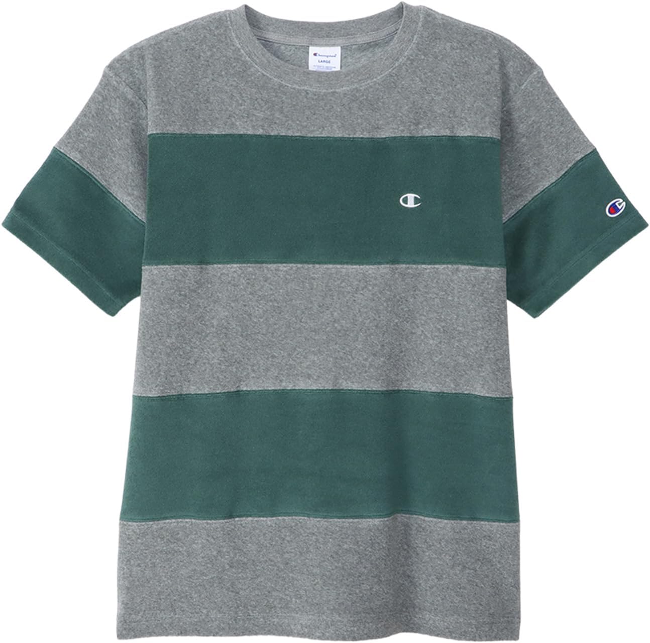 Футболка Champion C3-T302/C3-X360 с коротким рукавом, хлопок, производство США, полосатая футболка, логотип в одну точку, футболка с коротким рукавом и панелью, зеленый
Футболка Champion C3-T302/C3-X360 с коротким рукавом, хлопок, производство США, полосатая футболка, логотип в одну точку, футболка с коротким рукавом и панелью, зеленый
