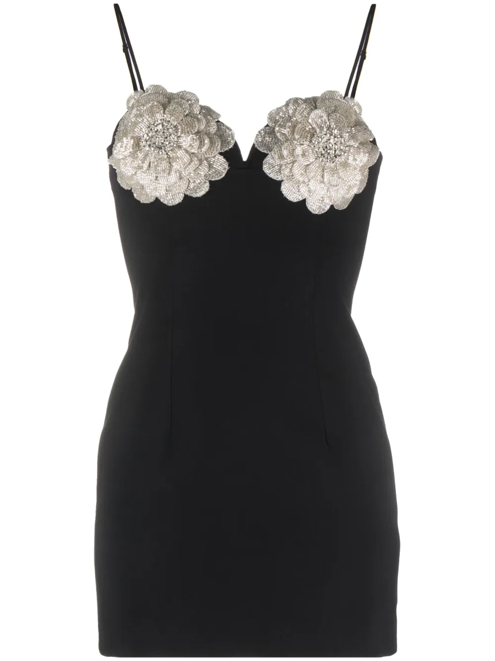 Платье мини с кристаллами и цветочной аппликацией NISSA, черный
Платье мини с кристаллами и цветочной аппликацией NISSA, черный