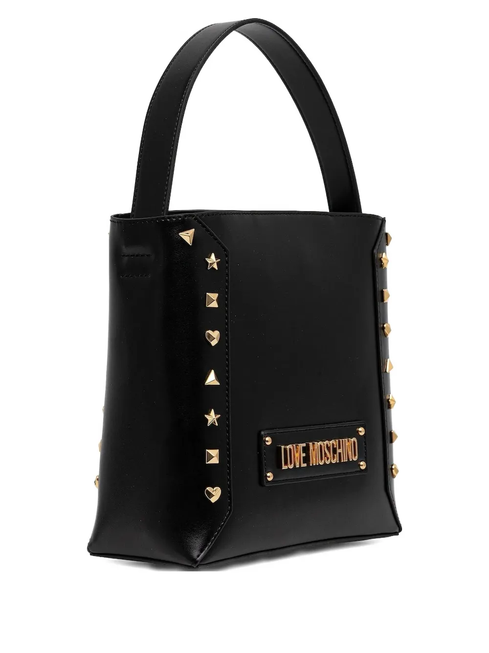 Сумка-тоут с заклепками Love Moschino, черный
Сумка-тоут с заклепками Love Moschino, черный