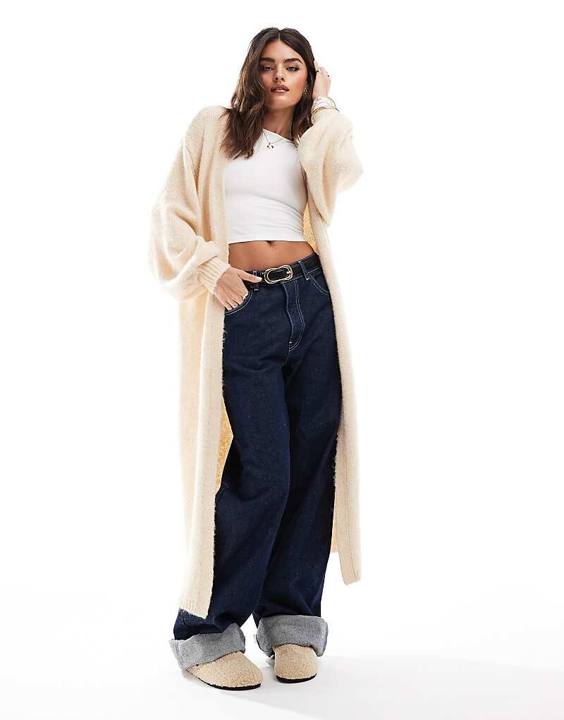 Miss Selfridge – Светло-бежевый кардиган макси
Miss Selfridge – Светло-бежевый кардиган макси