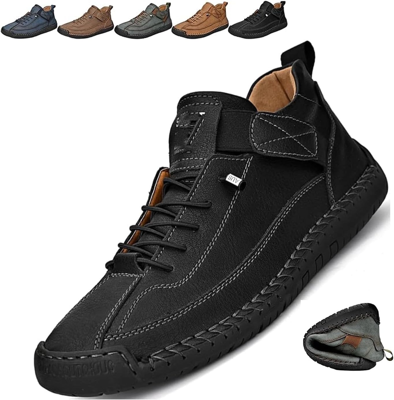 Мужские повседневные лоферы-мокасины ручной работы, слипоны, кожаные мужские обувь ручной работы на платформе, ботинки-чукка до щиколотки, закрытый носок, походная обувь Noworfewer, черный
Мужские повседневные лоферы-мокасины ручной работы, слипоны, кожаные мужские обувь ручной работы на платформе, ботинки-чукка до щиколотки, закрытый носок, походная обувь Noworfewer, черный
