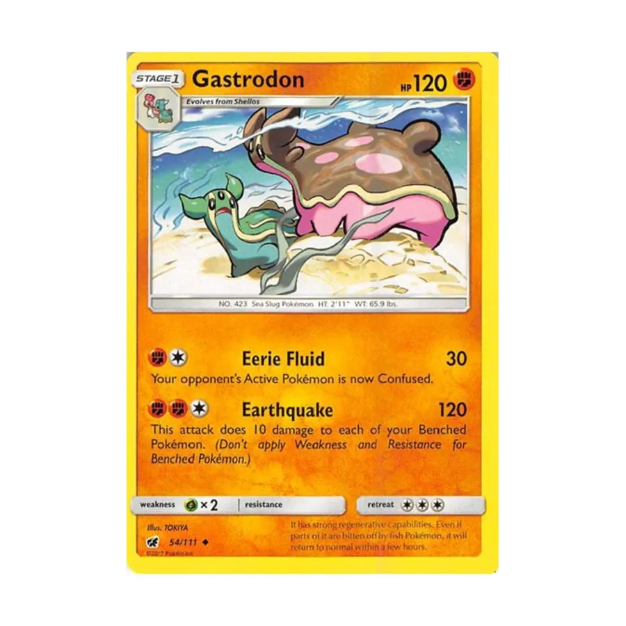 CCG Гастродон (U) #54, Pokemon - Sun & Moon - Crimson Invasion - Singles
CCG Гастродон (U) #54, Pokemon - Sun & Moon - Crimson Invasion - Singles