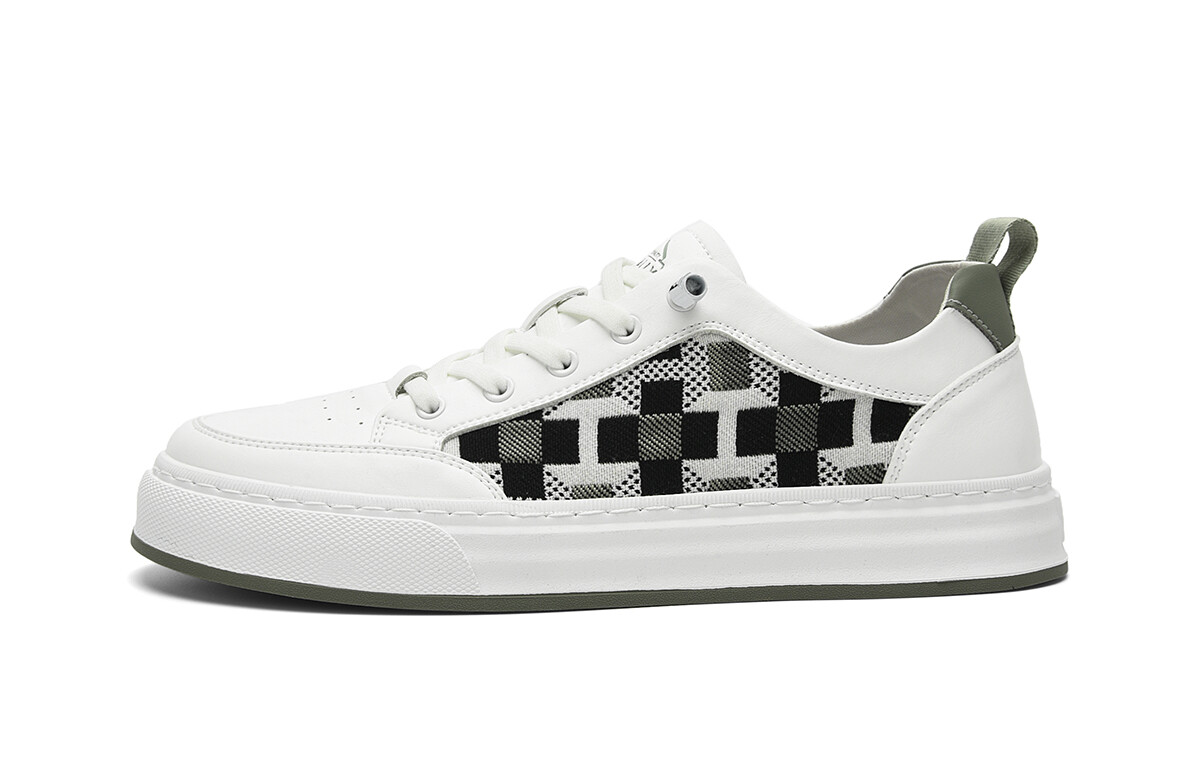 Кеды мужские, обувь для скейтбординга низкая Hla, белый/зеленый
Кеды мужские, обувь для скейтбординга низкая Hla, белый/зеленый