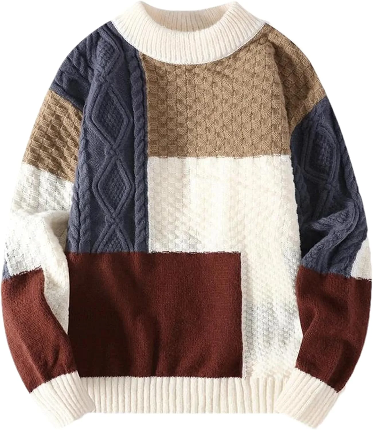 Мужской свитер осень-зима вязаный оверсайз с патчем
Мужской свитер осень-зима вязаный оверсайз с патчем