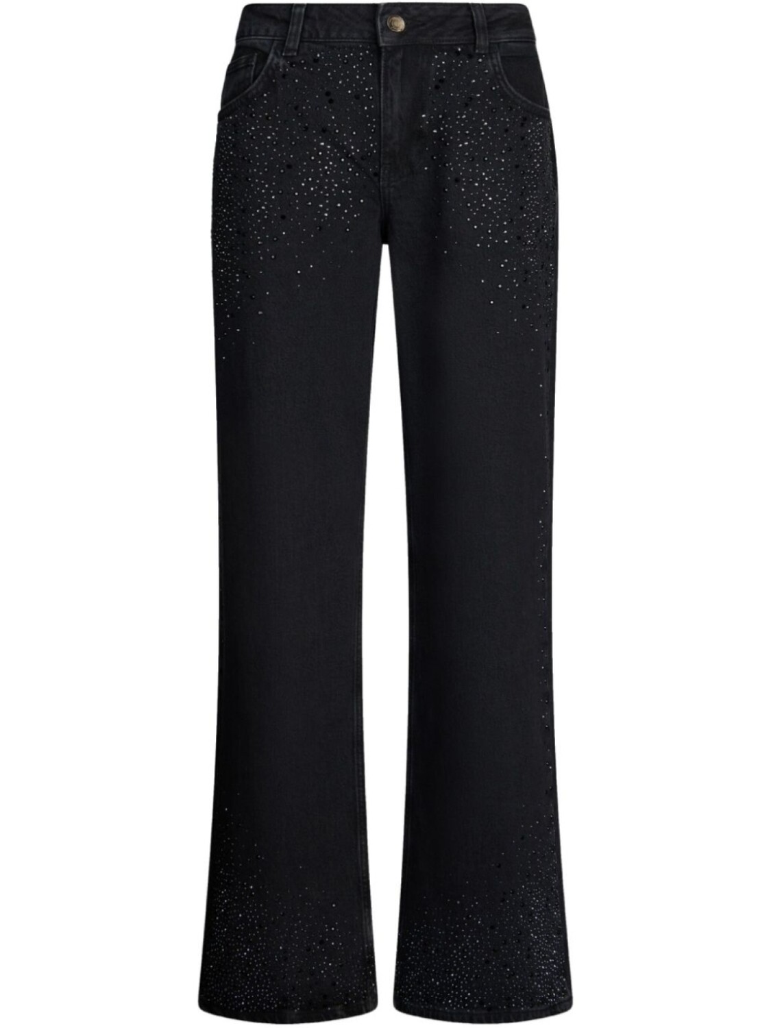 LIU JO Мешковатые джинсы со стразами, черный 
LIU JO Мешковатые джинсы со стразами, черный