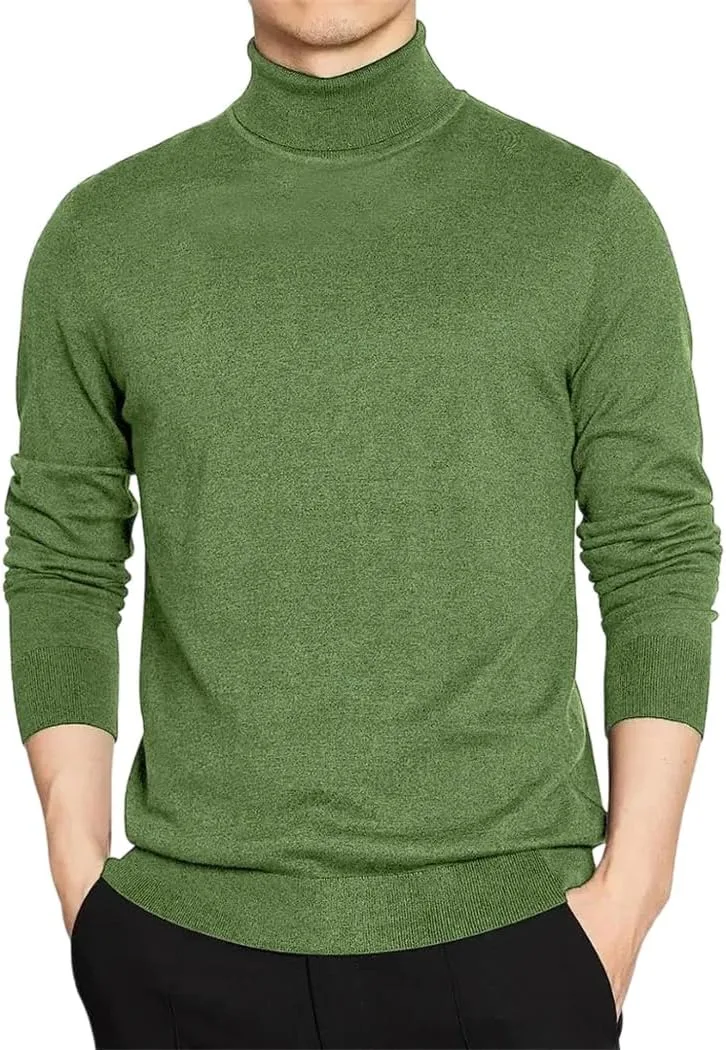 Мужской свитер-водолазка с высоким воротником
Мужской свитер-водолазка с высоким воротником