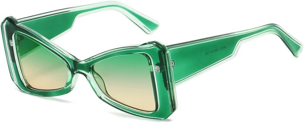 Солнцезащитные очки с защитой от УФ-излучения UV400 | Большая оправа "кошачий глаз" | Линзы конфетных цветов для занятий спортом на открытом воздухе и путешествий DSVIGF, C3 Green
Солнцезащитные очки с защитой от УФ-излучения UV400 | Большая оправа "кошачий глаз" | Линзы конфетных цветов для занятий спортом на открытом воздухе и путешествий DSVIGF, C3 Green