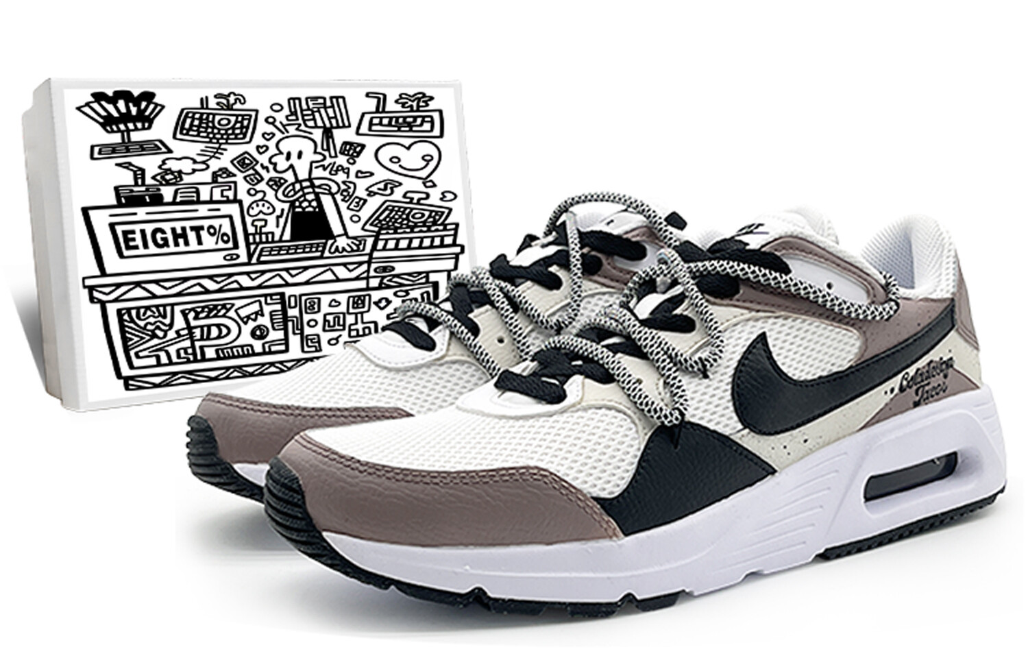 Кроссовки Air Max SC для бега мужские с низким верхом белые/серые/черные Nike
Кроссовки Air Max SC для бега мужские с низким верхом белые/серые/черные Nike