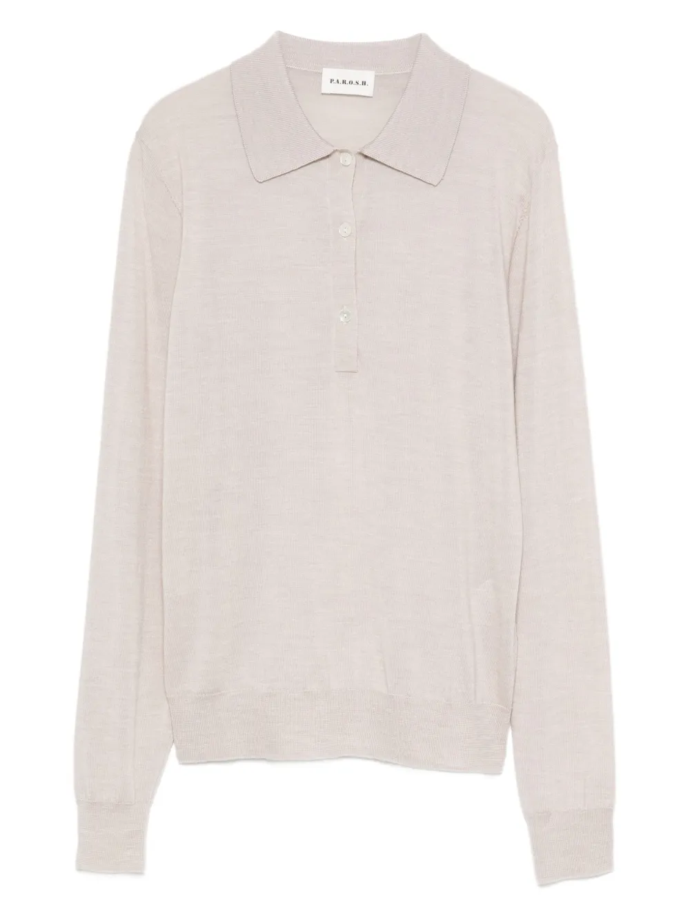 Рубашка поло с длинными рукавами P.A.R.O.S.H., нейтральный
Рубашка поло с длинными рукавами P.A.R.O.S.H., нейтральный
