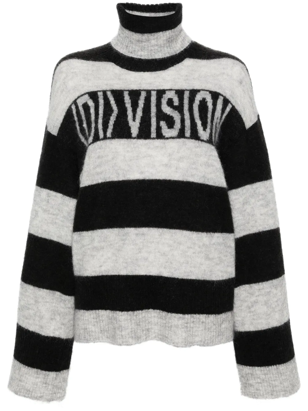 Полосатый джемпер с логотипом (di)vision, серый
Полосатый джемпер с логотипом (di)vision, серый