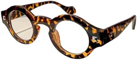 Солнцезащитные очки в винтажном стиле с заклепками, модные, круглые, в маленькой оправе, для женщин и мужчин, 2027 год. Роскошные солнцезащитные очки в стиле стимпанк MTZJH, Leopard Clear
Солнцезащитные очки в винтажном стиле с заклепками, модные, круглые, в маленькой оправе, для женщин и мужчин, 2027 год. Роскошные солнцезащитные очки в стиле стимпанк MTZJH, Leopard Clear