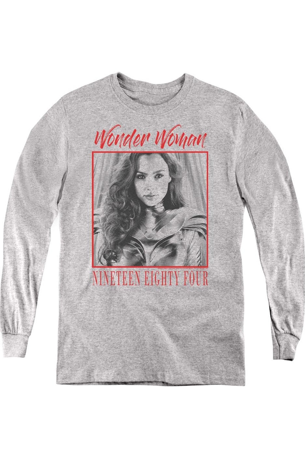 Футболка с длинным рукавом Wonder Woman 84 Wonder Chic для молодежи Gildan, Athletic Heather
Футболка с длинным рукавом Wonder Woman 84 Wonder Chic для молодежи Gildan, Athletic Heather