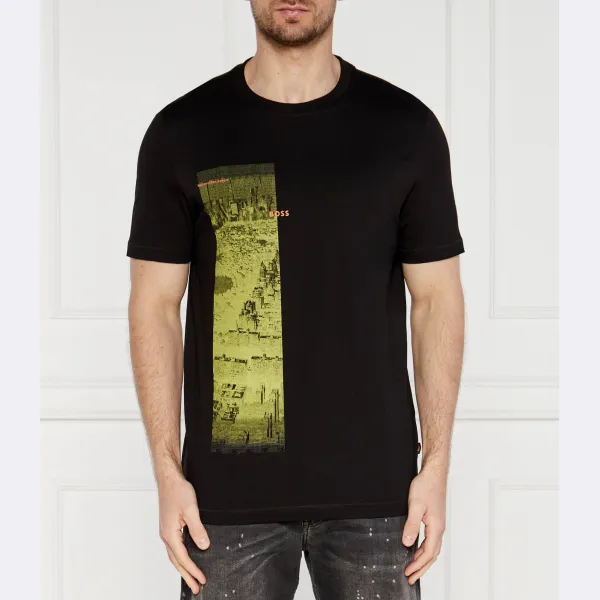 Футболка стандартного кроя Boss, черный 
Футболка стандартного кроя Boss, черный