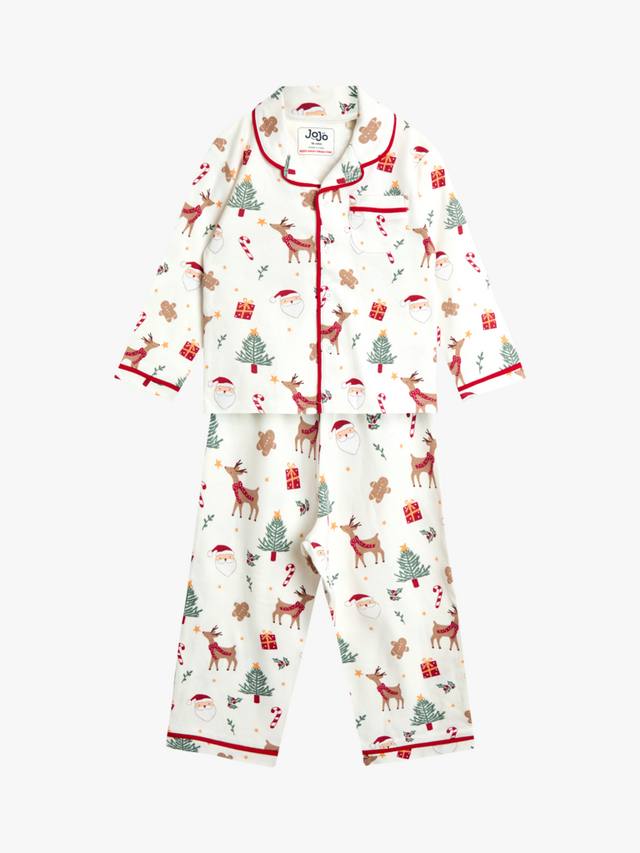 Детский пижамный комплект с рождественским принтом и воротником-джерси JoJo Maman Bébé, Cream
Детский пижамный комплект с рождественским принтом и воротником-джерси JoJo Maman Bébé, Cream