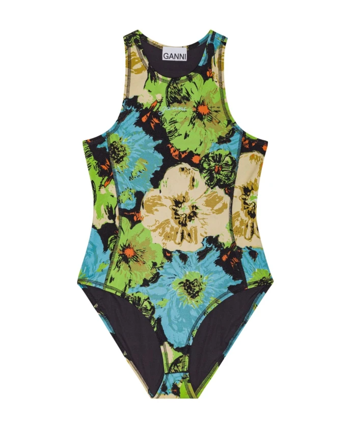 Топ без рукавов с круглым вырезом Ganni, мультиколор
Топ без рукавов с круглым вырезом Ganni, мультиколор