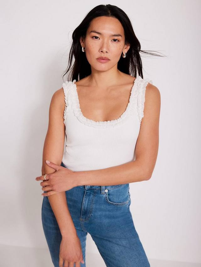 Топ-жилет с отделкой рюшами Mint Velvet, White Ivory
Топ-жилет с отделкой рюшами Mint Velvet, White Ivory