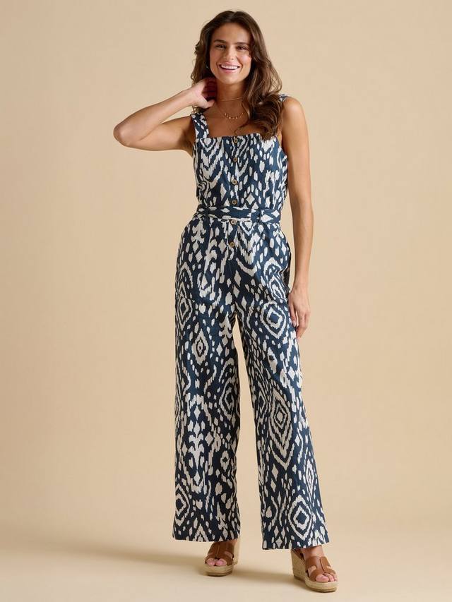 Комбинезон с завязками на талии ikat Brakeburn, темно-синий
Комбинезон с завязками на талии ikat Brakeburn, темно-синий