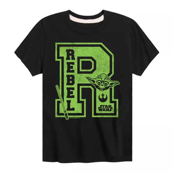 Футболка с рисунком студенческого бунтаря для мальчиков 8-20 лет Star Wars, черный
Футболка с рисунком студенческого бунтаря для мальчиков 8-20 лет Star Wars, черный