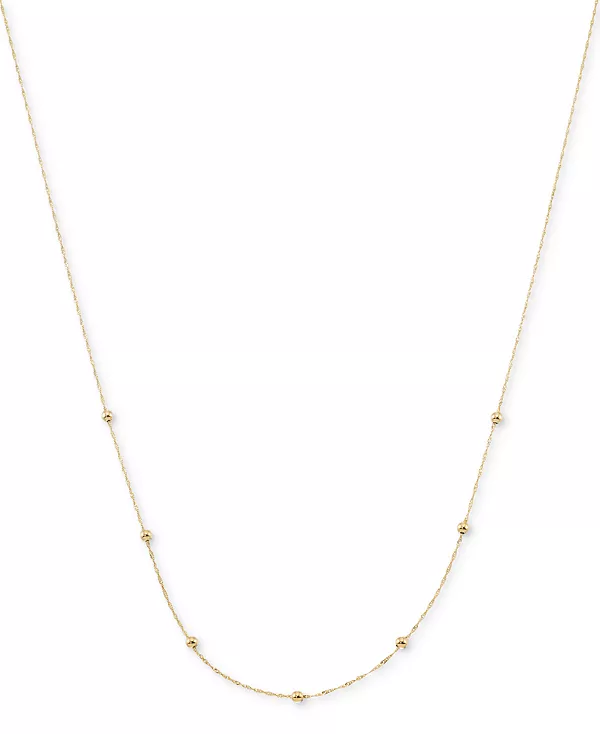 Ожерелье из полированной сингапурской цепочки длиной 18 дюймов из 10-каратного желтого золота Macy'S, yellow
Ожерелье из полированной сингапурской цепочки длиной 18 дюймов из 10-каратного желтого золота Macy'S, yellow