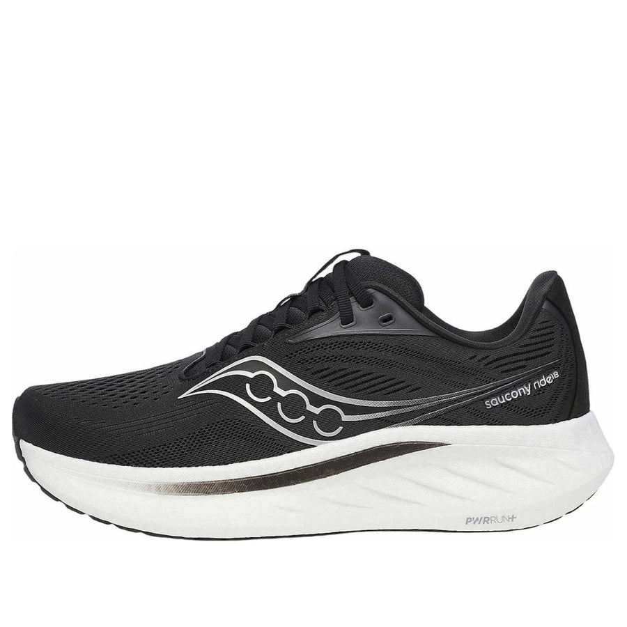 Кроссовки Saucony Ride 18 'Black White', черный 
Кроссовки Saucony Ride 18 'Black White', черный