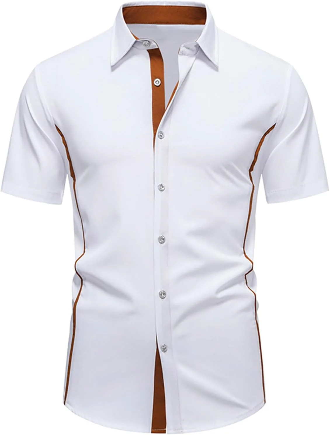 Мужская повседневная рубашка с коротким рукавом Color Block
Мужская повседневная рубашка с коротким рукавом Color Block