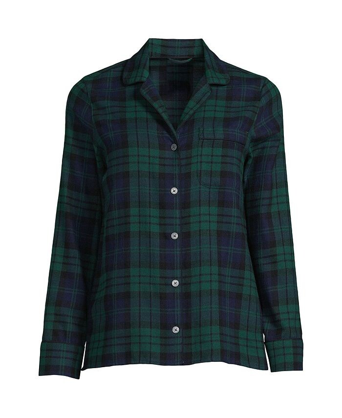 Женская фланелевая пижамная рубашка больших размеров с длинными рукавами и принтом Lands' End, зеленый
Женская фланелевая пижамная рубашка больших размеров с длинными рукавами и принтом Lands' End, зеленый