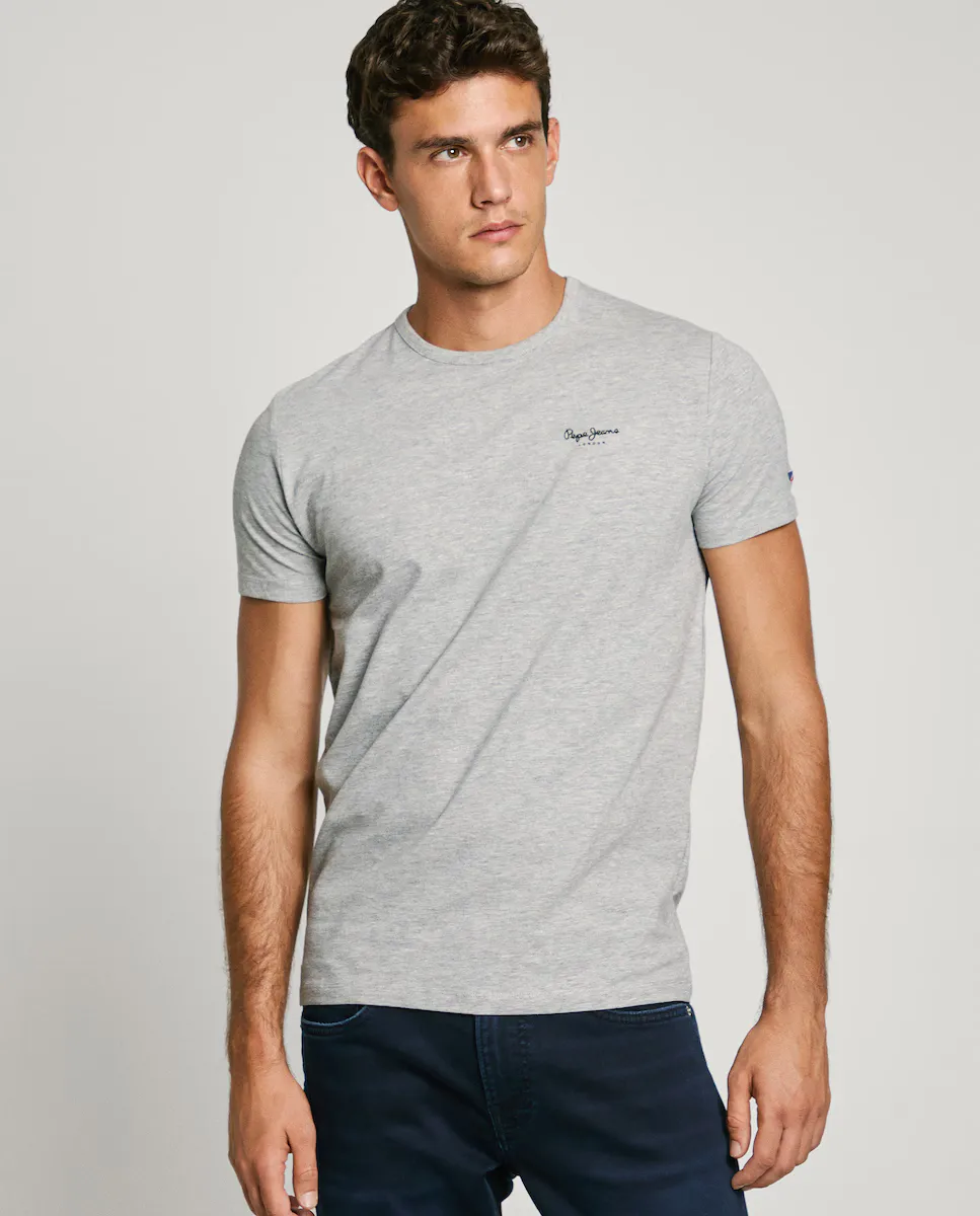 Мужская футболка с коротким рукавом и принтом логотипа Pepe Jeans, серый
Мужская футболка с коротким рукавом и принтом логотипа Pepe Jeans, серый