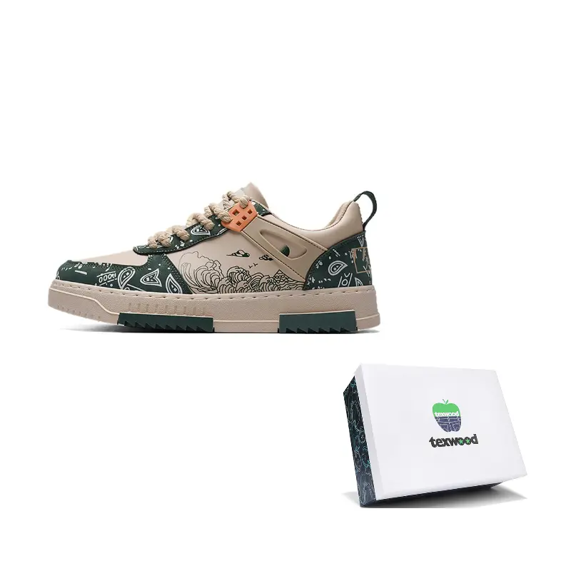 TEXWOOD Змеиный год Зеленая змея Удача Китайский новый год коллекция Лоу-топ скейтборд кроссовки мужские коробка Бежево-зеленый, цвет Beige Green
TEXWOOD Змеиный год Зеленая змея Удача Китайский новый год коллекция Лоу-топ скейтборд кроссовки мужские коробка Бежево-зеленый, цвет Beige Green