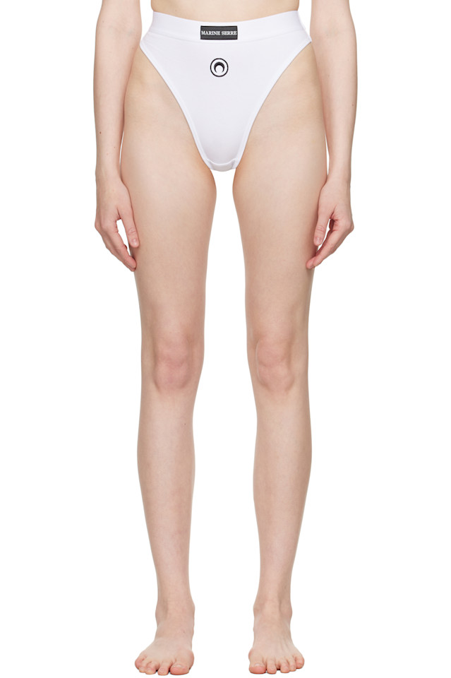 Высокие трусы с логотипом Moon в растягивающемся джерси Marine Serre, белый
Высокие трусы с логотипом Moon в растягивающемся джерси Marine Serre, белый